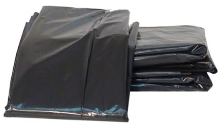 100 Bolsas de Basura Industriales Extra Grandes de Más de 250 Litros de Capacidad en Tamaño 145x150 cms Negras Para Cubos o Contenedores. Sacos Extra Resistentes