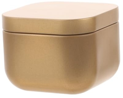 VALICLUD Scatola Di Metallo Quadrata Vuota Scatole Di Latta Per Tè Caffè Spezie e Alimenti Con Coperchio Ermetico Resistente e Pratico Per Conservazione e Trasporto
