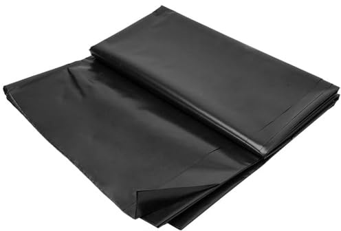 Rivestimento per laghetto in HDPE ad alta resistenza, 1 x 8 m, 3 x 4 m, 5 x 5 m, 6 x 9 m, 7 x 12 m, 10 x 15 m, preformato per laghetti di pesce, fontane, bacini di ritenzione e acquacoltura (4 x 12 m)