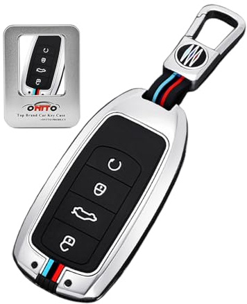 ontto metall lysande bilnyckel fodral skydd passar för Chery Tiggo 7 8 PRO Jaecoo J7 J6 J8 Omoda 5 9 C5 C9 E5 Ebro S400 S800 S700 PHEV nyckelfodral nyckelväska nyckelring biltillbehör