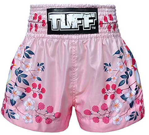 Tuff Boxing Sport Muay Thai Shorts Trunks Kick Martial Arts Training Gym Clothing, Tuf-ms632-pnk, Medium
