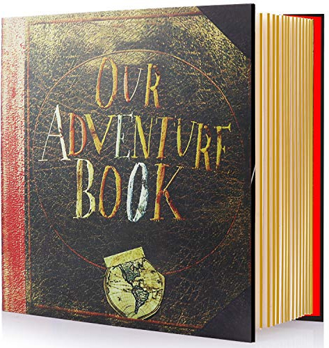 Álbum de fotos magnético autoadhesivo, nuestro libro de aventuras hecho a mano para boda, aniversario familiar, tiene capacidad para fotos de 3 x 5, 4 x 6, 6 x 8, 8 x 10 pulgadas