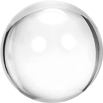 sourcing map Balle de Contact Acrylique Transparent Jonglage 50mm avec Balle Sac
