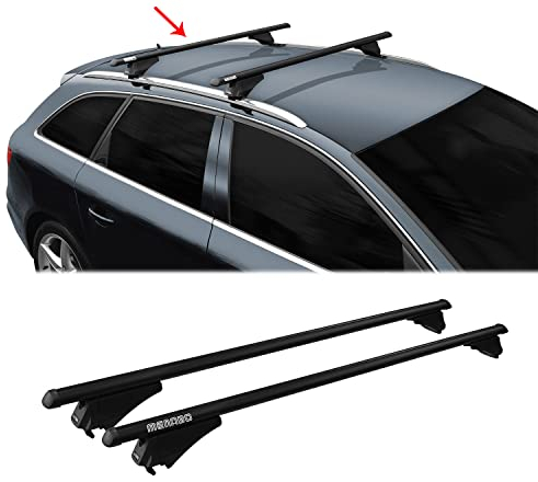 Menabo Grundträger Dachträger für Volvo XC60 2017-2025 TÜV Aluminium Schwarz 2X
