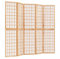 5 teilig Paravent Faltbarer, Raumteiler Spanische Wand mit Streben aus Holz, Sichtschutz Raumtrenner Trennwand Stellwand Sichtschutzwand Home Office Deko, 200x170 cm