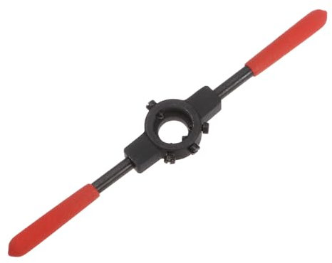 QUARKZMAN Clé à Poignée Porte-Outil de Coupe, pour Filières Rondes M4.5-M6 (Métrique) / 3/16-1/4 (UNC/UNF) / 20mm OD, Porte-Outil de Coupe 20mm x 7mm Avec Poignée en Plastique