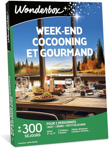 Wonderbox - Week-End Cocooning Et Gourmand - Coffret Cadeau - Idée Cadeau Séjours