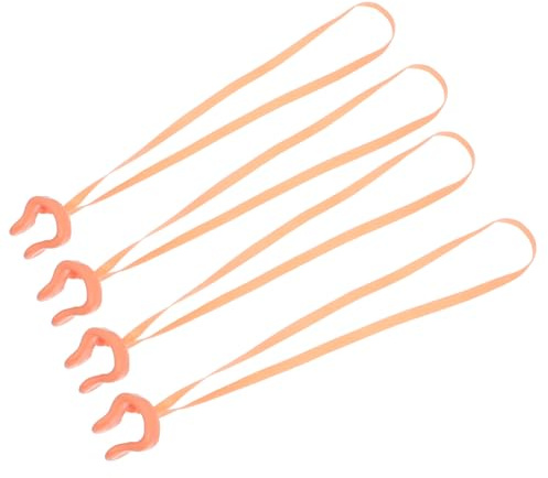 Alipis 4 pièces Pince-Nez Natation Portable Clips Nez Ergonomiques Anti-Eau pour Garçon Fille et Adultes Confortables et Résistants Accessoires Natation avec Cordon