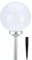 LED a energia solare, sfera luminosa, lampada sferica, luce bianca calda, lampada solare da giardino, a energia solare, sferica 20 cm