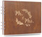 Creawoo Libro degli ospiti in legno Mr&Mrs da 22 cm, ricordo per matrimonio, anniversario, compleanno con 120 pagine bianche- carta bianca all'interno