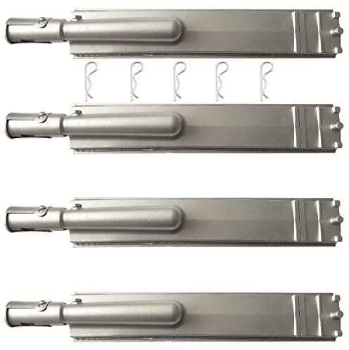 Quemador de Parrilla de Barbacoa de Acero Inoxidable Fundido Resistente, Paquete de 4 para Bull, Piezas de Repuesto para Cal Flame Blaze Turbo Beefeater Lion Thermos Char Broil Jenn Air Nexgrill