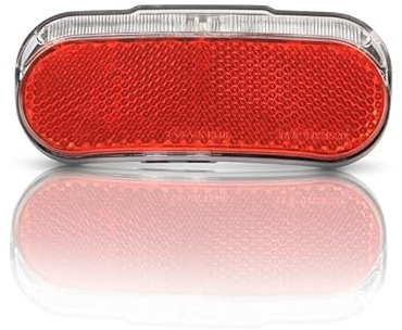 LED Fahrrad Rücklicht mit Standlicht für Dynamo - Fahrradlampe Gepäckträger Rücklicht, Fahrradbeleuchtung - StVZO zugelassen, 50-80mm verstellbar