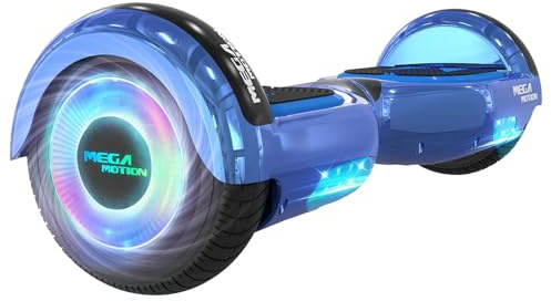 MEGA MOTION Hoverboards per Bambini, Hoverboards a due Ruote da 6,5 Pollici con Altoparlante Bluetooth, con Luci a LED, Regalo per Bambini e Adolescenti