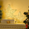 Kssiaz Tischlampe, 2 Stück LED Sterne Deko Weihnachten Nachttischlampe mit Timer, Batteriebetrieben/USB-betrieben Tischdeko Weihnachtsbeleuchtung Eisenrahmen Sterne Weihnachten, Silber