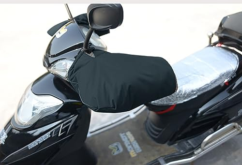 LONTG Lenkerhandschuhe Motorrad Roller Fahrrad Lenkerstulpen Plüschfutter Lenkermuffen Wasserdicht Handwärmer Winddicht Lenker Handschuhe Motorradlenker Handschuhe Winter Warme Griffmuffen Stulpen