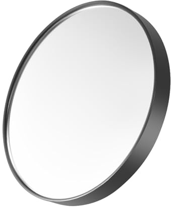 yasoe 10X Miroir de Maquillage Miroir Grossissant avec Deux Ventouses Outils de Maquillage Miroir Rond Grand Miroir Grossissement Dix Fois Noir