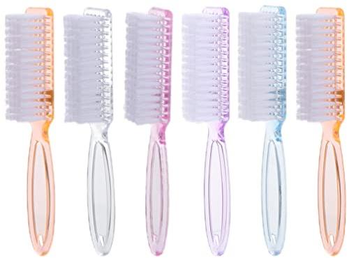 DEARMAMY Set Pennelli Per Unghie 6 Pezzi Con Manico Lungo Ergonomico Spazzole Per Pulizia Polvere E Manicure Professionale Mani E Piedi Strumenti Per Bellezza E Pedicure