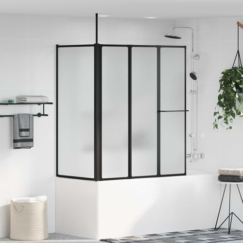 Mangloder duschvägg vit 120 x 70 x 137 cm aluminium vikbar dörr duschavskiljare för badrum, platsbesparande nischdörr, vridbar, modern, hållbar, enkel installation, stänkskydd, elegant design