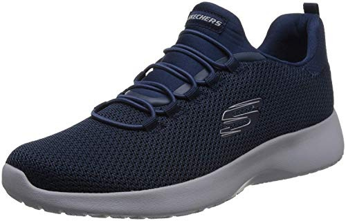 Skechers Men's Dynamight Sneaker, Navy Mesh/Trim, 12 UK