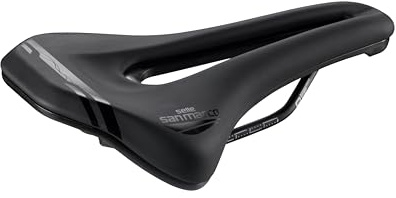 Selle San Marco GROUND Dynamic - Sella Bicicletta Off-road, MTB, Mountain Bike, con Telaio Resistente in Manganese e Foro Anatomico - Taglia L3, Nero