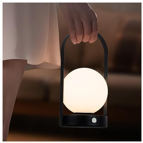 ARTSIM Dimmerabile Lampada LED Ricaricabile, Lampada Da Scrivania 2000mah Con Type-C E Dimmerazione a Sfioramento, Lampada Senza Fili Per Soggiorno Camera Da Letto,A