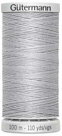 Gütermann Fil M782 Fil à coudre extra résistant en polyester 100 m pour machine à coudre pour toutes les coutures très sollicitées (038 gris clair)