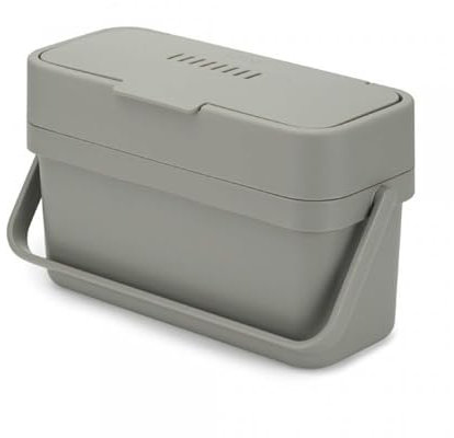 Joseph Joseph Duo Compo Abfalleimer, leicht zu befüllen, Grau