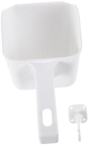 CATIEBYE 1 Impostato Pala da ghiaccio cucchiaio per ghiaccio scooper per ghiaccio accessori per ghiaccio paletta per il ghiaccio per congelatore paletta per il ghiaccio in plastica bianca