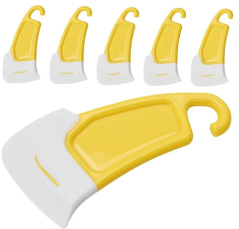 KICHOUSE 6pièces Spatule De Nettoyage Silicone Pour Casseroles Grattoir Souple Pour Bols Et Poêles Set De Outils De Cuisine