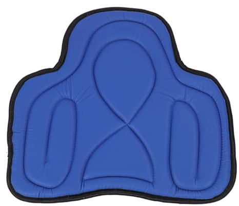 Sadel Pad Horse Sadel Pad Western Sadel Pad Thicked Goch Absorbering Breattable PU Leather Equestrian Riding Gear for Horebage Riding (Blå)
