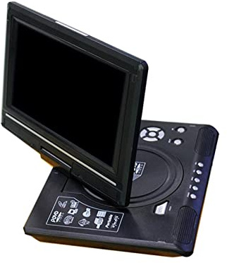 9.8 Lettore DVD portatile Lettore video HD Ingresso AV Uscita Mini dispositivo di riproduzione TV for auto Compatto(AU Plug)