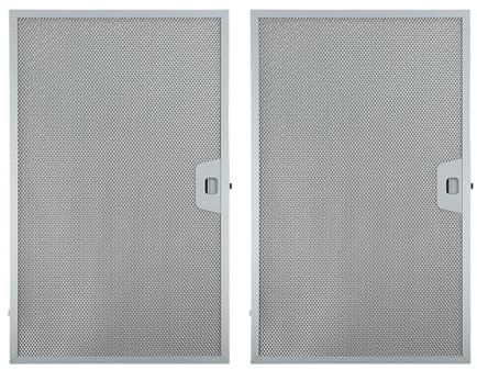 NINMORTH Abluftventilatorfilter aus Aluminiumgeflecht, 506 x 300 x 9 mm, silberfarben, 5-lagig, Fettfilter für Küche für Dunstabzugshauben, 2 Stück