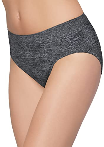 Wacoal Women's B-Smooth Brief, Charcoal Heather, Medium