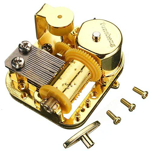 Pursuestar You are My Sunshine Wind Up Music Box Movement, 18 Note Gold Yunsheng Clockwork Musical Mechanism for DIY Music Boxes Replacement