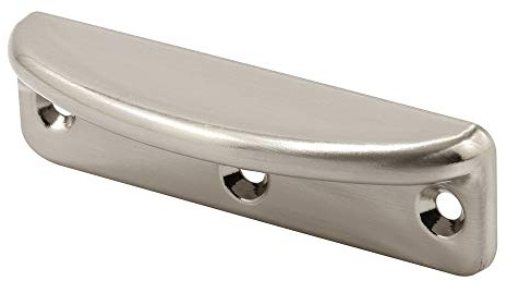 Prime-Line F 2882 Deluxe Sash Lift, 3-3/16 In., Wrought Steel, Satin Nickel, Decorator (2 Pack)