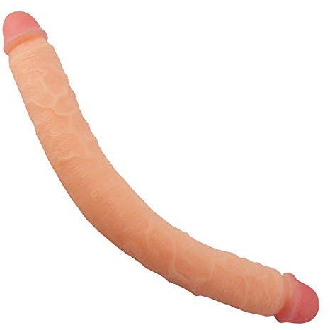 Roluck Doppeldilos für Frauen 46cm Extra Lang Doppeldildos Realistischer Dildo für Lesben Weibliche Masturbation G-Punkt Stimulation Penis Analdildo Sexspielzeug