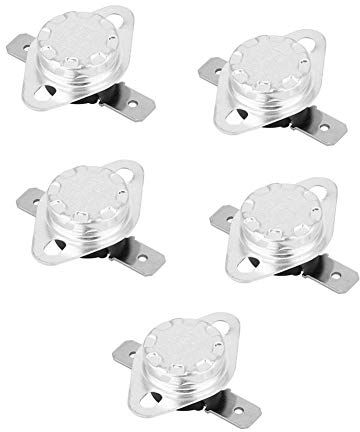 KSD301 5pcs Thermostat 250V 15A 40 ℃ -150 ℃ Interrupteur de Thermostat Interrupteur de Commande de Température Fermé Normal(145℃)
