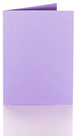 Paper24 Faltkarten A5 150 x 200 mm 240 g/qm 25 Stück in Lila