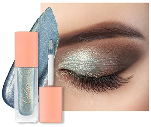 Oulac Flüssiger Lidschatten Glitzer Lidschatten zum Aufhellen der Augen| Liquid Eyeliner mit Funkeln Glitzer Finish Glattes Schimmer Augen Make-up| Vegan& Cruelty-Free, 6.8g (14)