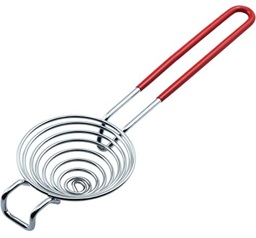 CAMKYDE Egg Separator Food Grade Stainless Steel Egg Yolk White Separation Tool (Red)