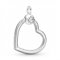 PANDORA Moments Herz O Pendant Kettenanhänger aus Sterling Silber, Breite: 26,1mm, 399384C00