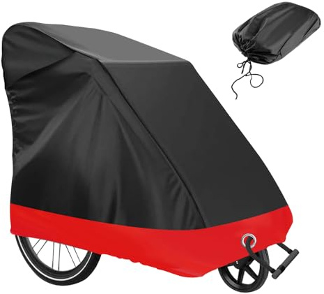 Yootiko Cykelvagn vikbart garage skydd, cykelgarage hundvagn lastvagn cykel presenning, cykelskydd utomhus väderbeständig vattentät universell för motorcykel Ebike 200 x 90 x 100 cm