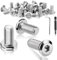 TXXATX Lot de 25 vis à tête plate M6 x 20 mm en acier inoxydable à tête bombée à six pans creux Filetage complet avec tournevis, clé à molette, vis de machine pour entretien