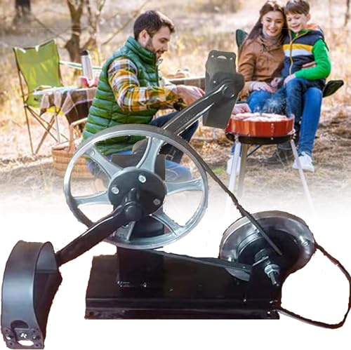 Generador portátil de emergencia, generación de energía operada por pie, transmisión silenciosa por correa con bajo ruido, adecuado para uso doméstico y turismo