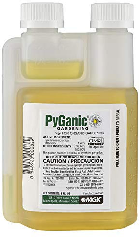 PyGanic Gardening 8oz, Botanical Insecticide Pyrethrin Concentrate for Organic Gardening