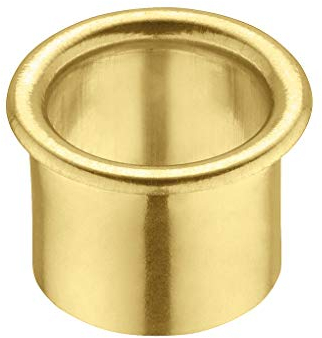 Gedotec Passe Cable Bureau Métal -LION-Guide Circulaire en Laiton pour Câbles et Fils - Passe-Câbles Organiseur de Bureau, Table, Meuble d'Ordinateur, Plan de Travail - Ø Perçage 20 mm - 1 Pièce