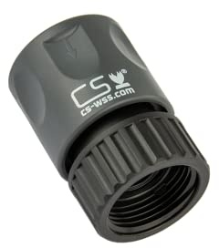 CS Schnellverbinder 1/2 Zoll mit 3/4 Zoll Innengewinde für die Gartenbewässerung mit CS Perlschlauch/Gartenschlauch/Schwitzschlauch/Bewässerungsschlauch
