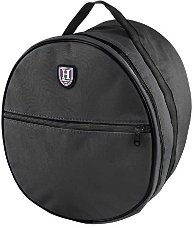 Harrison Howard Bolsa de transporte impermeable para casco de equitación, color negro