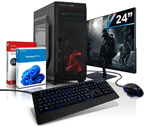 Komplett PC Ryzen7 Entry Gaming/Multimedia Computer mit 3 Jahren Garantie! | AMD Ryzen7 4700S mit 16-Threads, 4 GHz | 16GB | 512 GB SSD | Radeon RX 470 8GB GDDR5 | 24 | WLAN | DVD | Win11 | 7117
