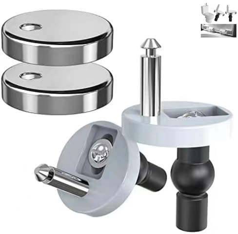 LiJuanWang Scharnier für Toilettendeckel,2 Stück Edelstahl Schrauben für Toilettensitz,Scharnier Fuer Toilettendeckel,WC-Sitz Befestigungsset,Toiletten Sitz Schrauben Zubehör